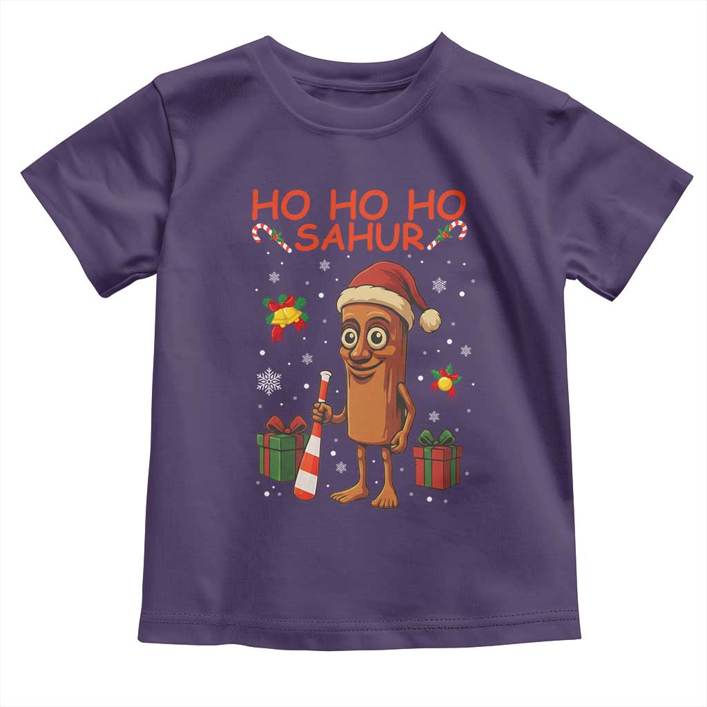Ho Ho Ho Sahur Italian Brainrot Meme Toddler T Shirt Funny Gen Z Alpha Christmas Gift - Wonder Print Shop
