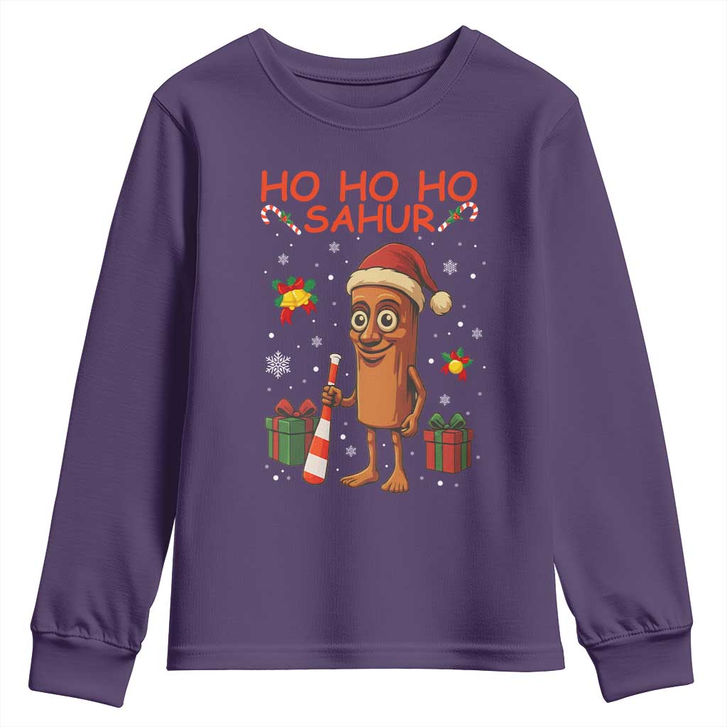 Ho Ho Ho Sahur Italian Brainrot Meme Youth Sweatshirt Funny Gen Z Alpha Christmas Gift - Wonder Print Shop