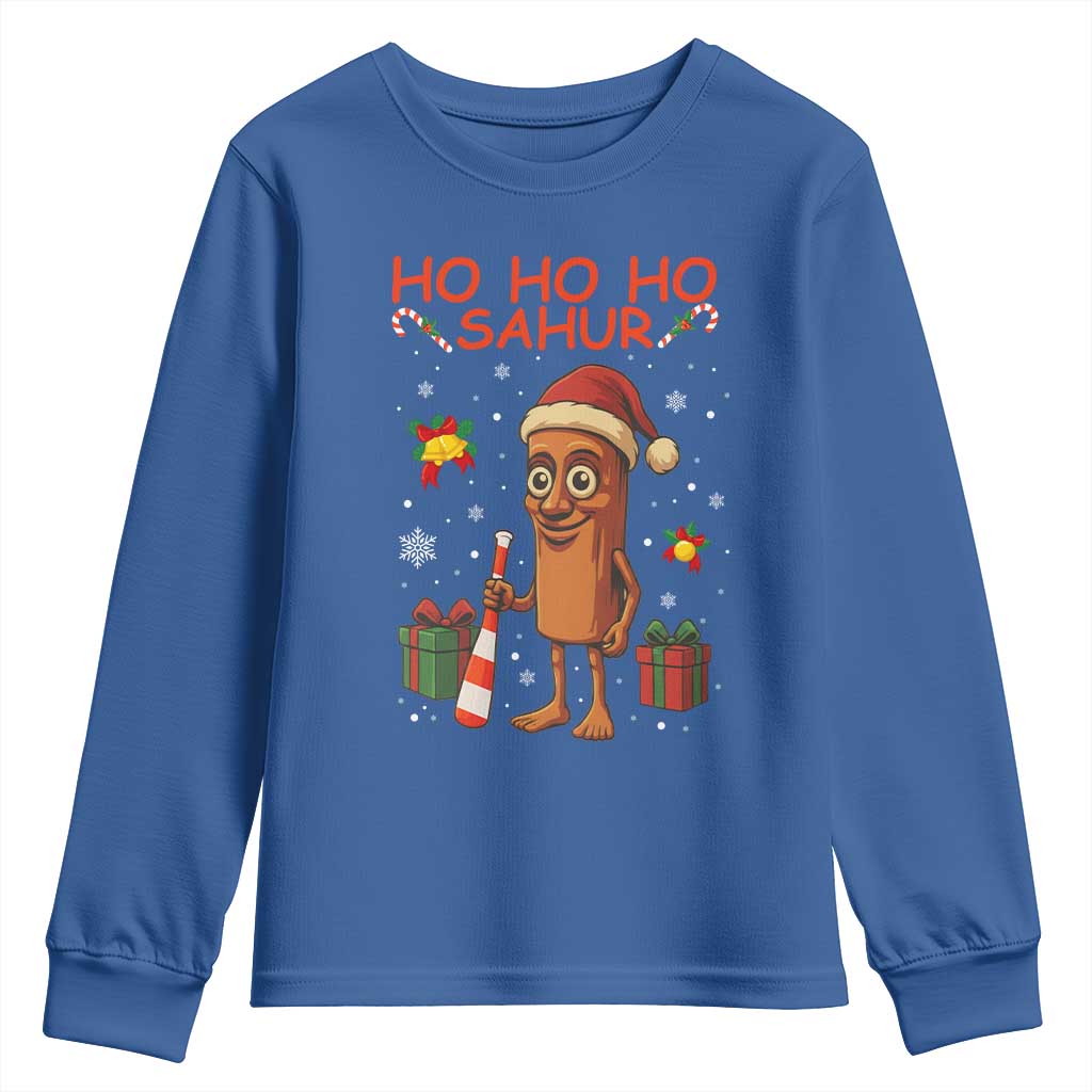 Ho Ho Ho Sahur Italian Brainrot Meme Youth Sweatshirt Funny Gen Z Alpha Christmas Gift - Wonder Print Shop
