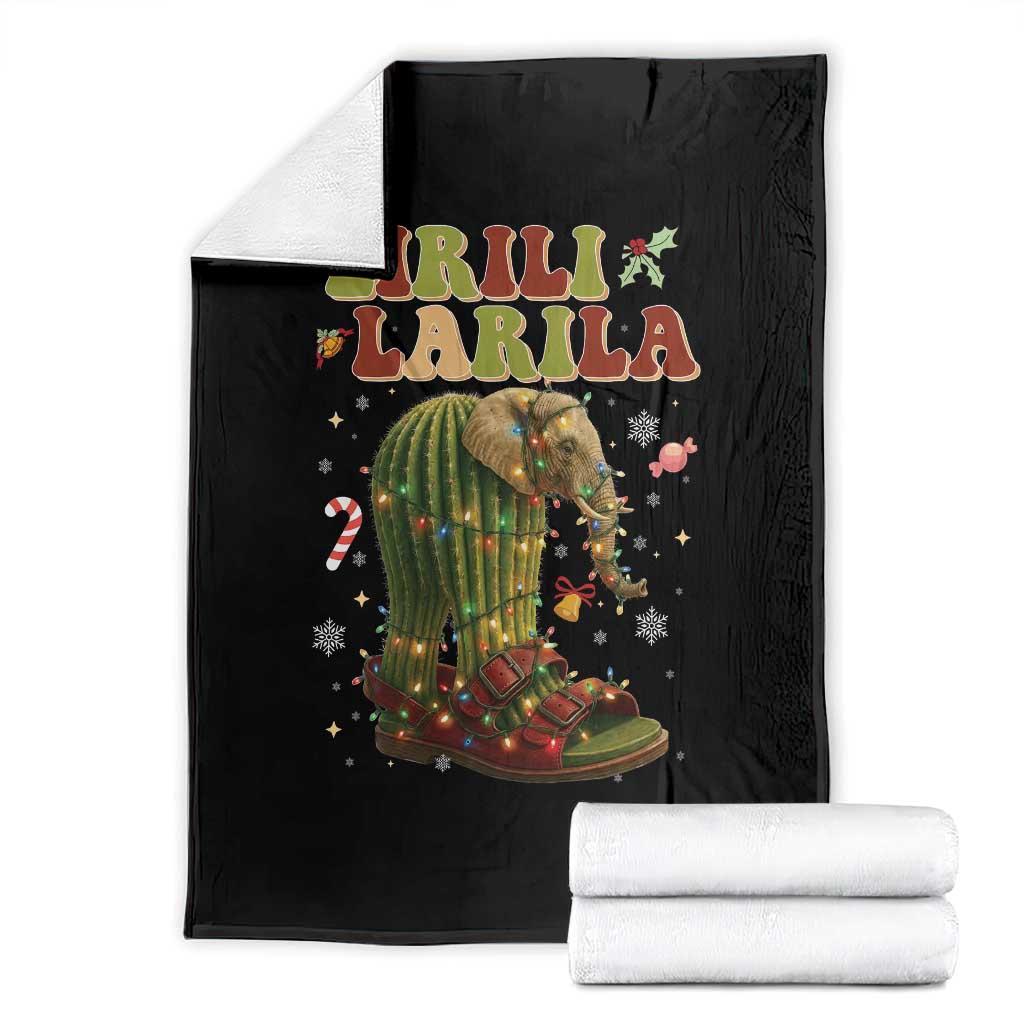 Funny Lirili Larila Italian Brainrot Meme Throw Blanket Christmas Gift - Wonder Print Shop
