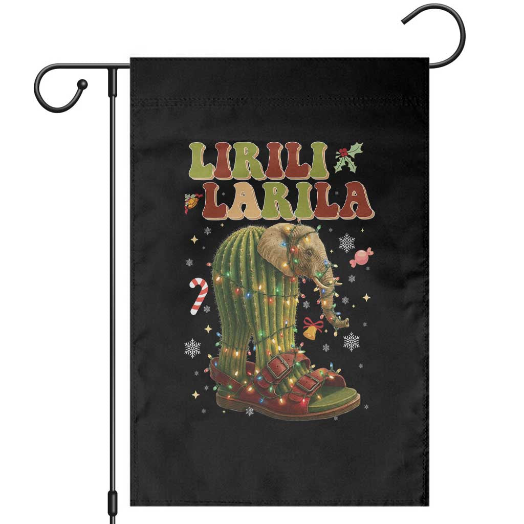 Funny Lirili Larila Italian Brainrot Meme Garden Flag Christmas Gift - Wonder Print Shop