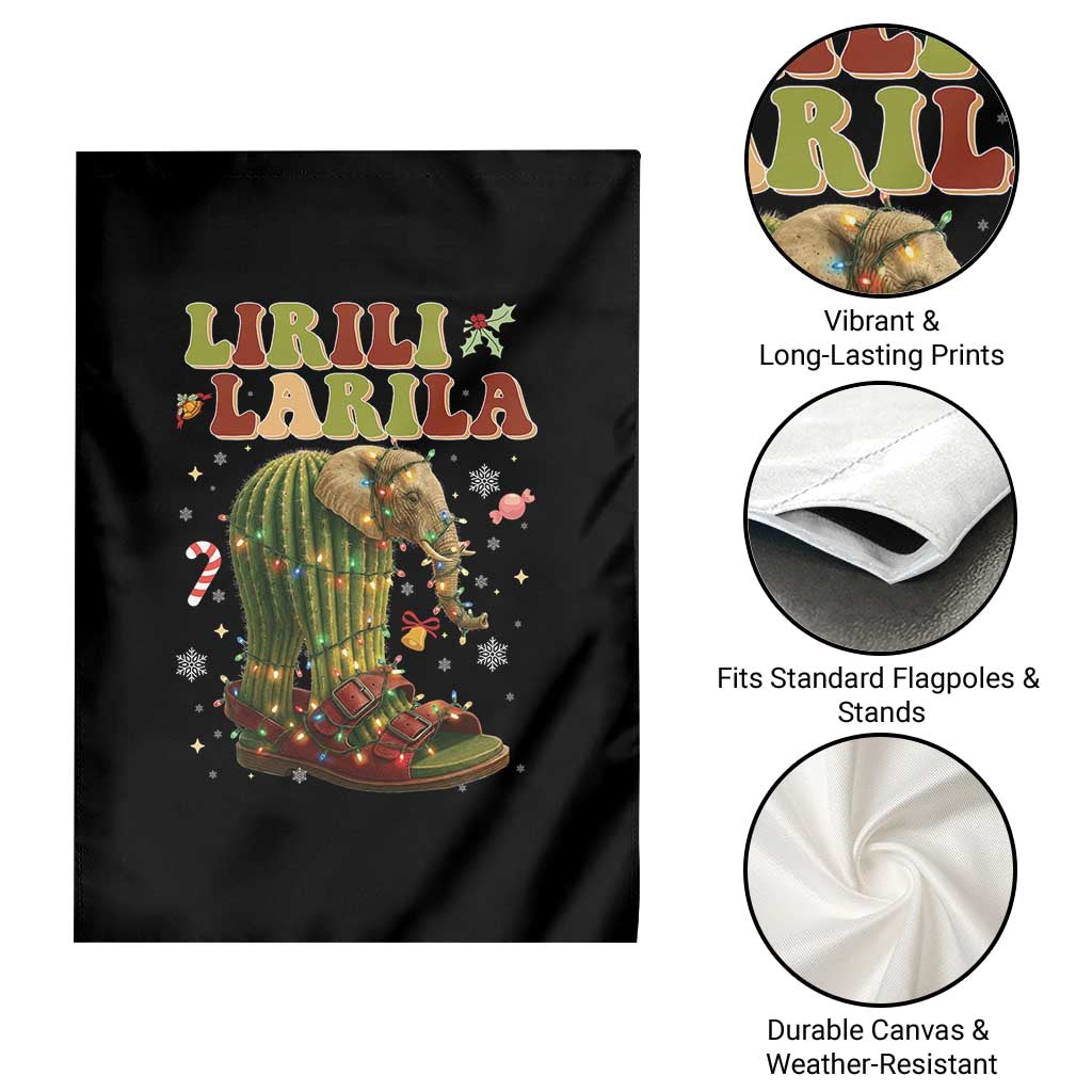 Funny Lirili Larila Italian Brainrot Meme Garden Flag Christmas Gift - Wonder Print Shop