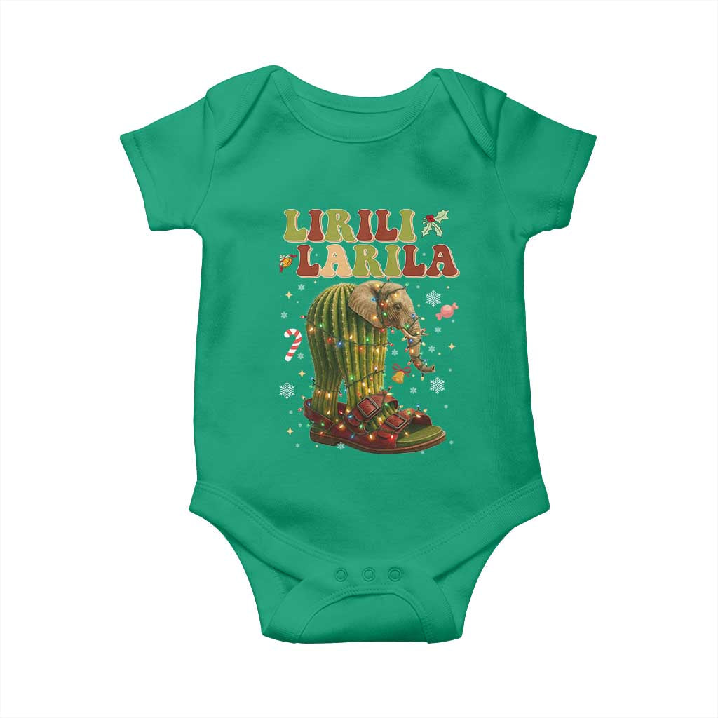 Funny Lirili Larila Italian Brainrot Meme Baby Onesie Christmas Gift - Wonder Print Shop