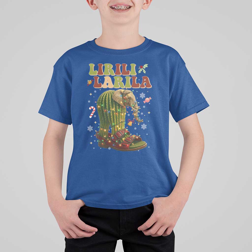 Funny Lirili Larila Italian Brainrot Meme T Shirt For Kid Christmas Gift - Wonder Print Shop