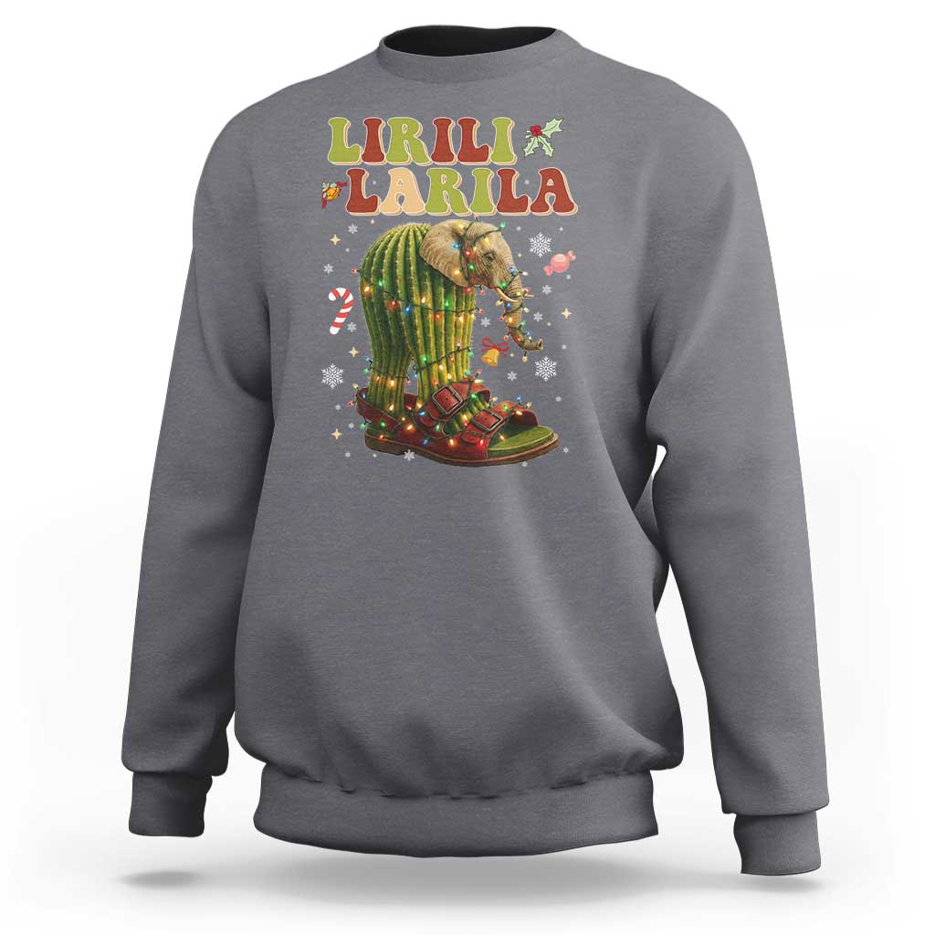 Funny Lirili Larila Italian Brainrot Meme Sweatshirt Christmas Gift - Wonder Print Shop