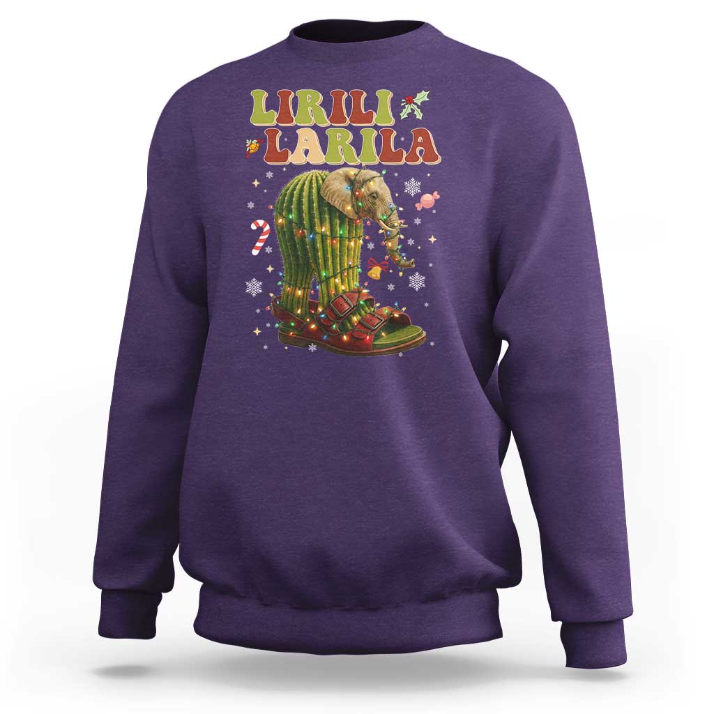 Funny Lirili Larila Italian Brainrot Meme Sweatshirt Christmas Gift - Wonder Print Shop