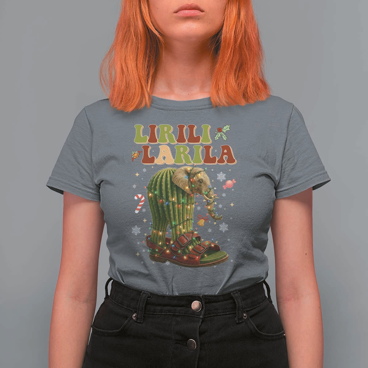 Funny Lirili Larila Italian Brainrot Meme T Shirt For Women Christmas Gift - Wonder Print Shop