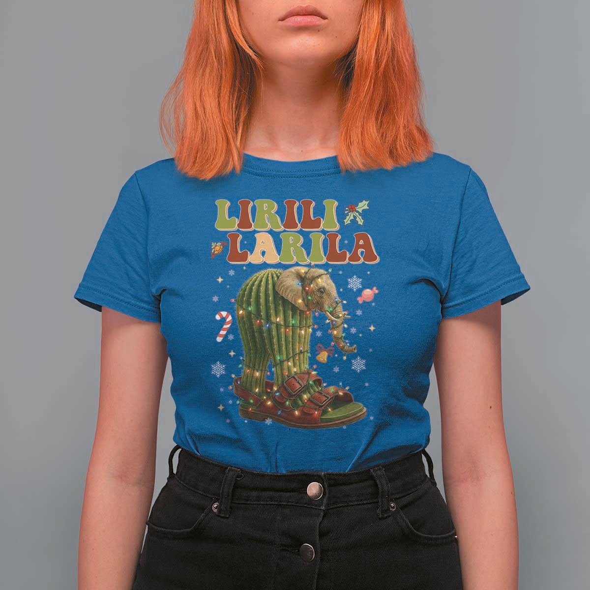 Funny Lirili Larila Italian Brainrot Meme T Shirt For Women Christmas Gift - Wonder Print Shop