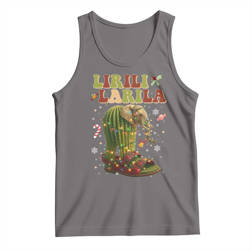 Funny Lirili Larila Italian Brainrot Meme Tank Top Christmas Gift - Wonder Print Shop