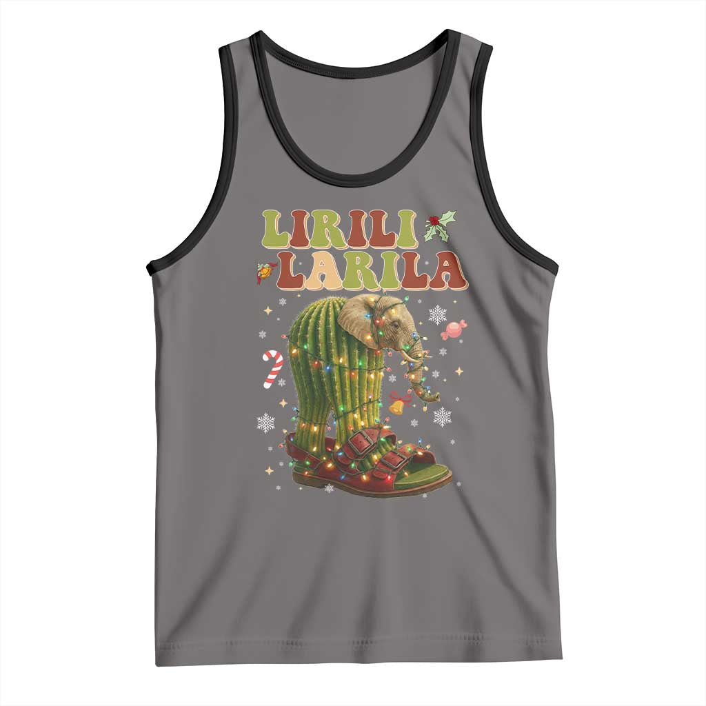 Funny Lirili Larila Italian Brainrot Meme Tank Top Christmas Gift - Wonder Print Shop