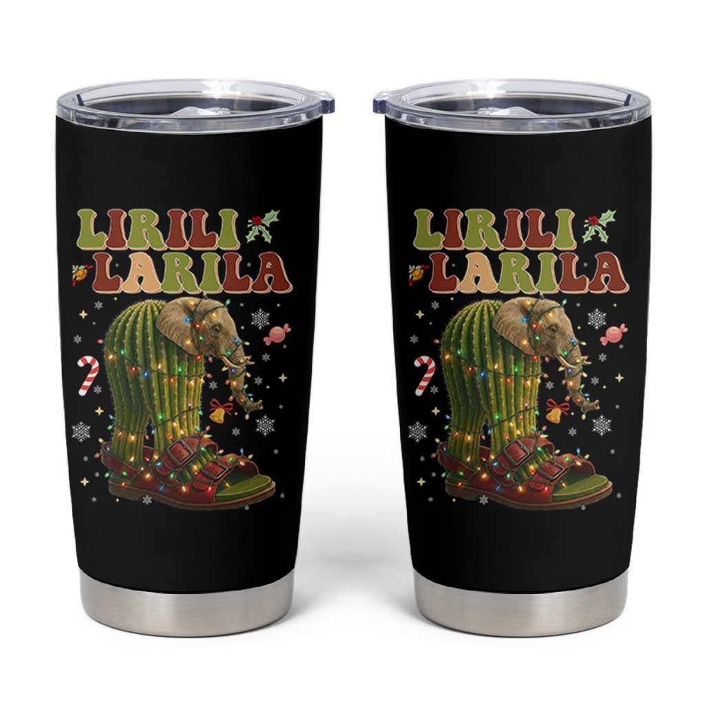 Funny Lirili Larila Italian Brainrot Meme Tumbler Cup Christmas Gift - Wonder Print Shop