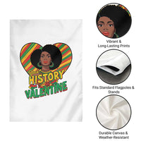 Black History Is My Valentine Garden Flag Gift For Black Women - Wonder Print Shop