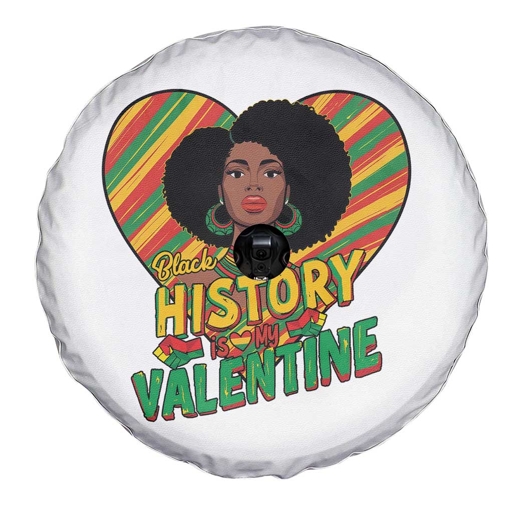 Black History Is My Valentine Spare Tire Cover Gift For Black Women - Wonder Print Shop