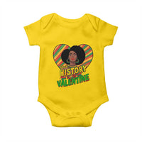 Black History Is My Valentine Baby Onesie Gift For Black Women - Wonder Print Shop