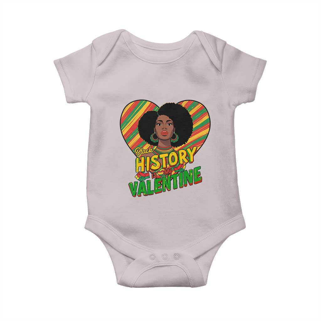 Black History Is My Valentine Baby Onesie Gift For Black Women - Wonder Print Shop