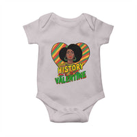 Black History Is My Valentine Baby Onesie Gift For Black Women - Wonder Print Shop