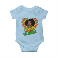Black History Is My Valentine Baby Onesie Gift For Black Women - Wonder Print Shop