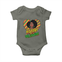 Black History Is My Valentine Baby Onesie Gift For Black Women - Wonder Print Shop