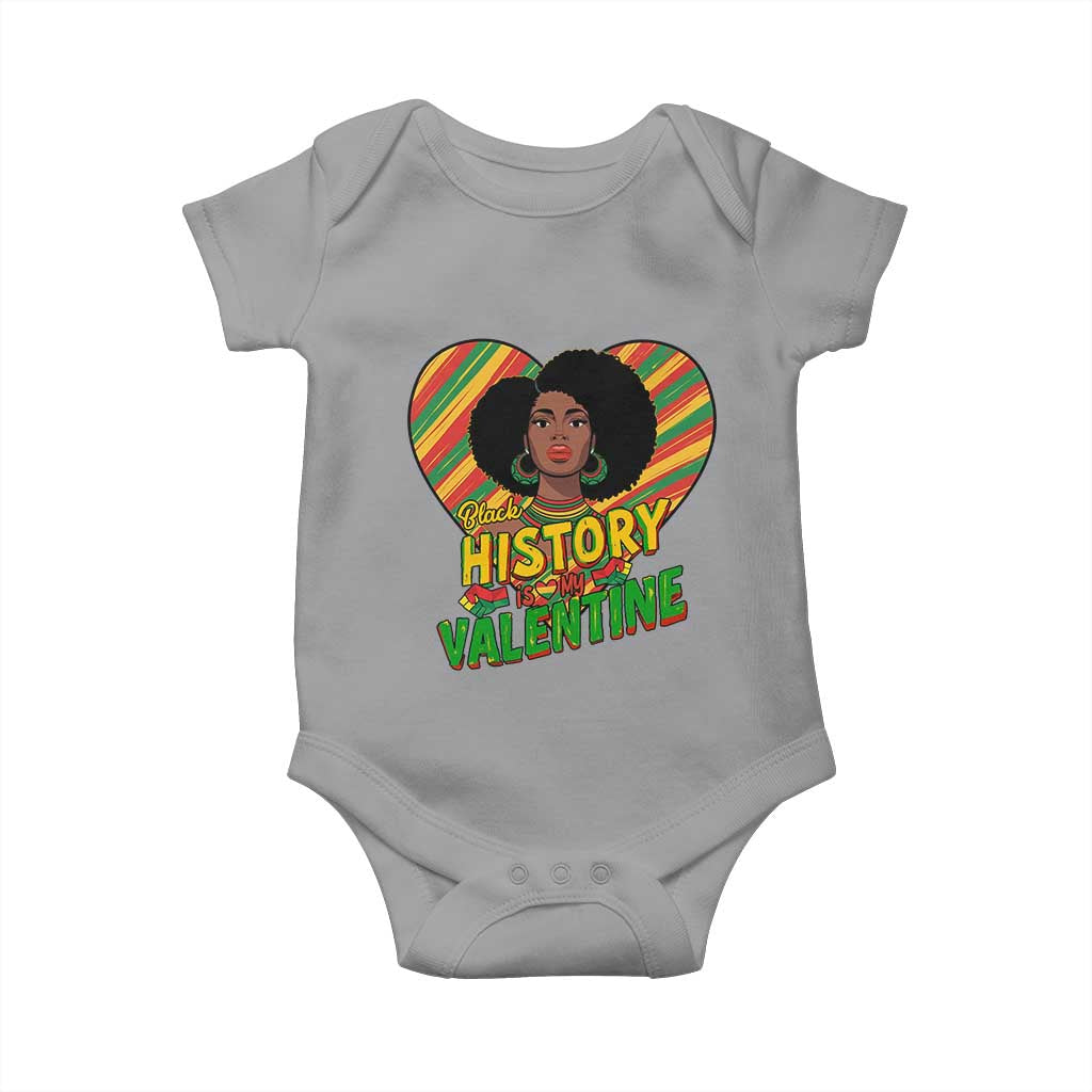 Black History Is My Valentine Baby Onesie Gift For Black Women - Wonder Print Shop