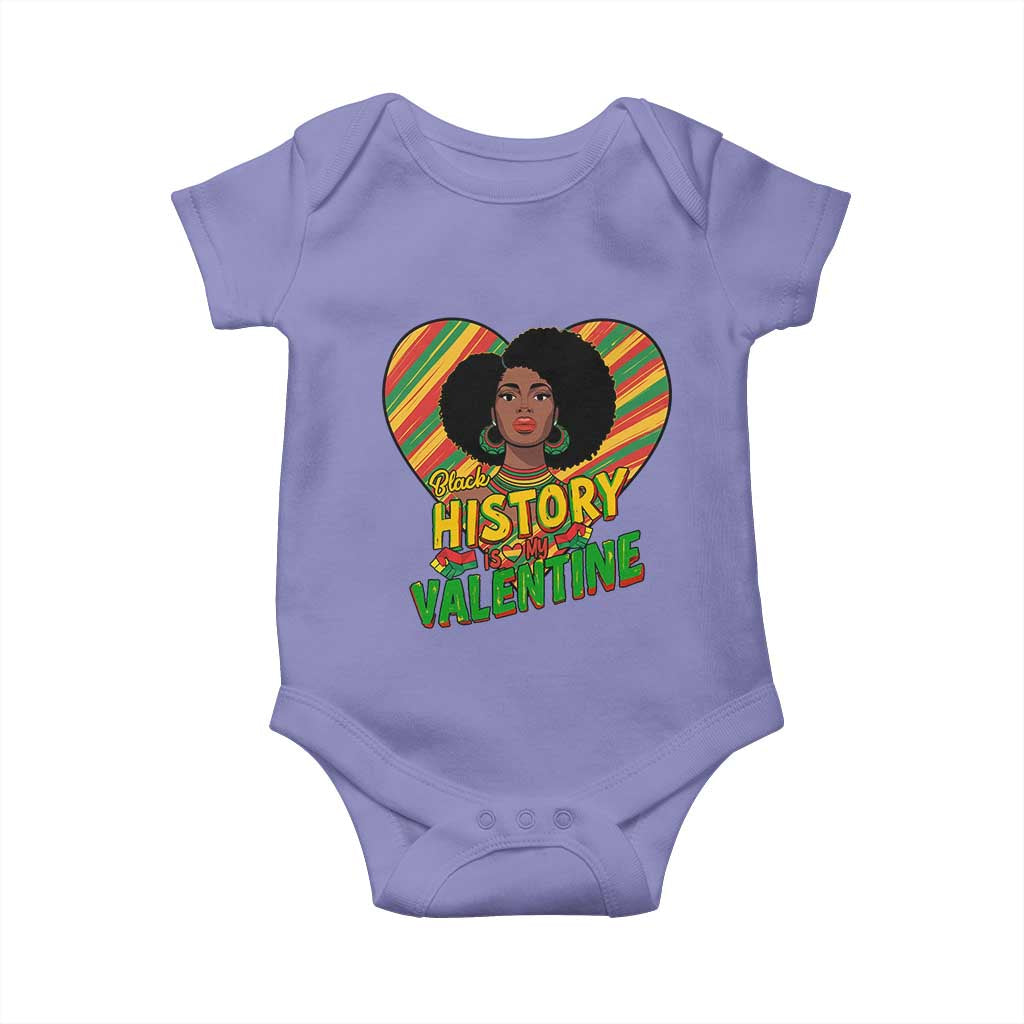 Black History Is My Valentine Baby Onesie Gift For Black Women - Wonder Print Shop