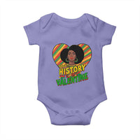 Black History Is My Valentine Baby Onesie Gift For Black Women - Wonder Print Shop