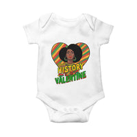 Black History Is My Valentine Baby Onesie Gift For Black Women - Wonder Print Shop