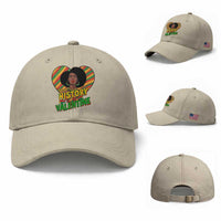 Black History Is My Valentine Baseball Cap Gift For Black Women