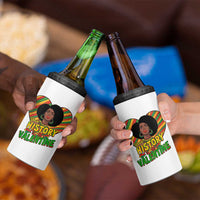 Black History Is My Valentine 4 in 1 Can Cooler Tumbler Gift For Black Women - Wonder Print Shop