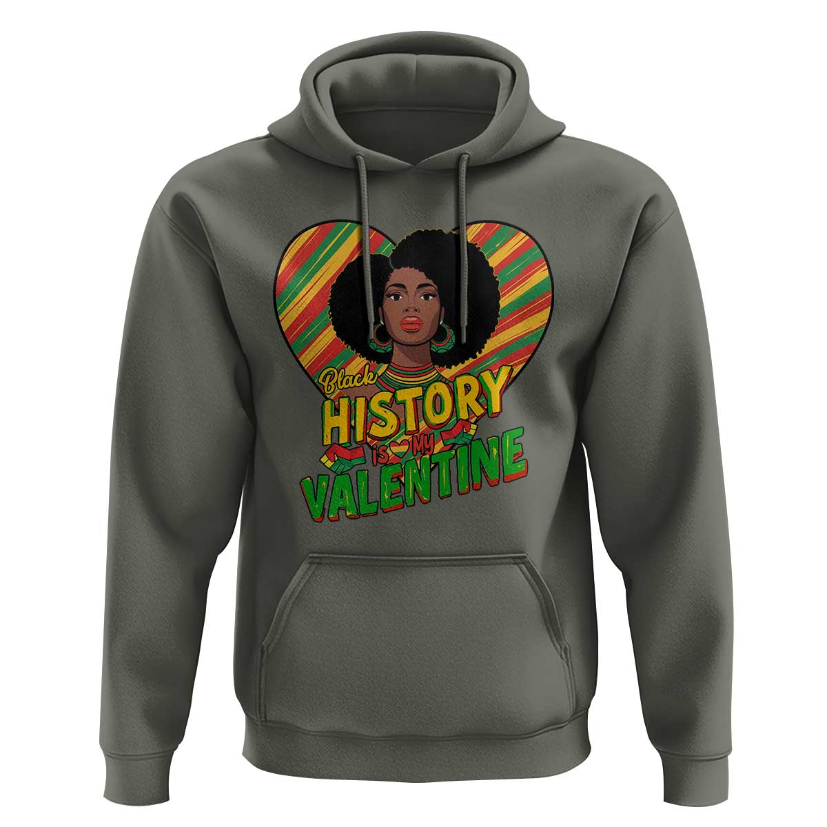 Black History Is My Valentine Hoodie Gift For Black Women - Wonder Print Shop