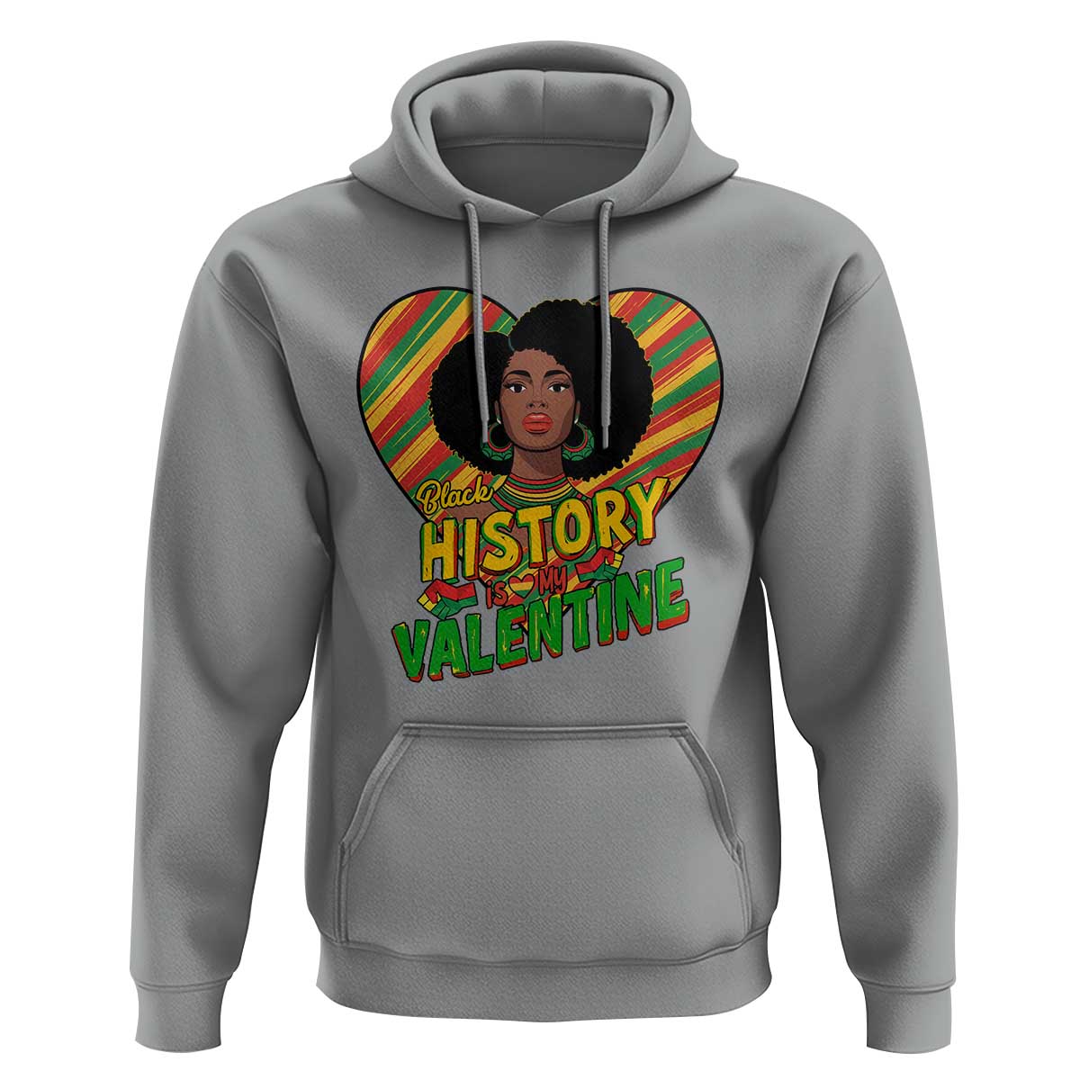 Black History Is My Valentine Hoodie Gift For Black Women - Wonder Print Shop