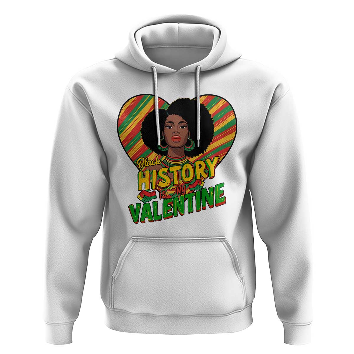 Black History Is My Valentine Hoodie Gift For Black Women - Wonder Print Shop