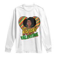 Black History Is My Valentine Long Sleeve Shirt Gift For Black Women - Wonder Print Shop