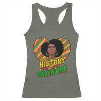 Black History Is My Valentine Racerback Tank Top Gift For Black Women - Wonder Print Shop