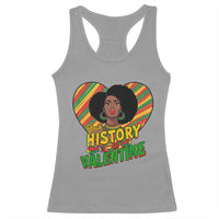 Black History Is My Valentine Racerback Tank Top Gift For Black Women - Wonder Print Shop