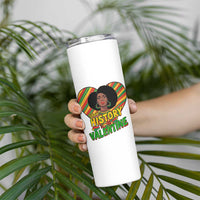 Black History Is My Valentine Skinny Tumbler Gift For Black Women - Wonder Print Shop