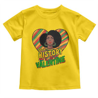 Black History Is My Valentine Toddler T Shirt Gift For Black Women - Wonder Print Shop