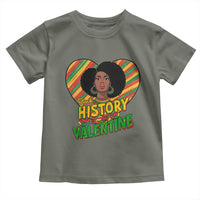 Black History Is My Valentine Toddler T Shirt Gift For Black Women - Wonder Print Shop