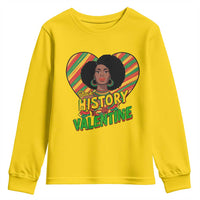 Black History Is My Valentine Youth Sweatshirt Gift For Black Women - Wonder Print Shop