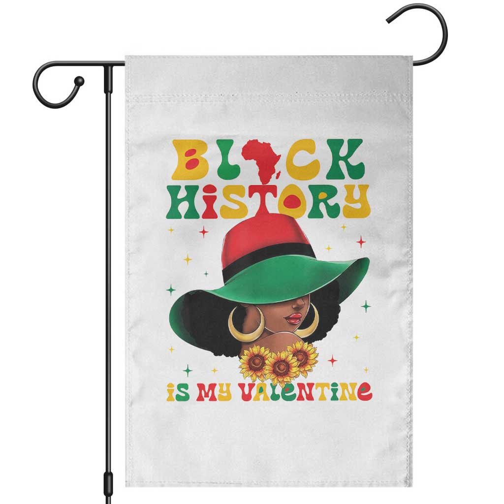 Black History Is My Valentine Garden Flag Women Gift For February - Wonder Print Shop