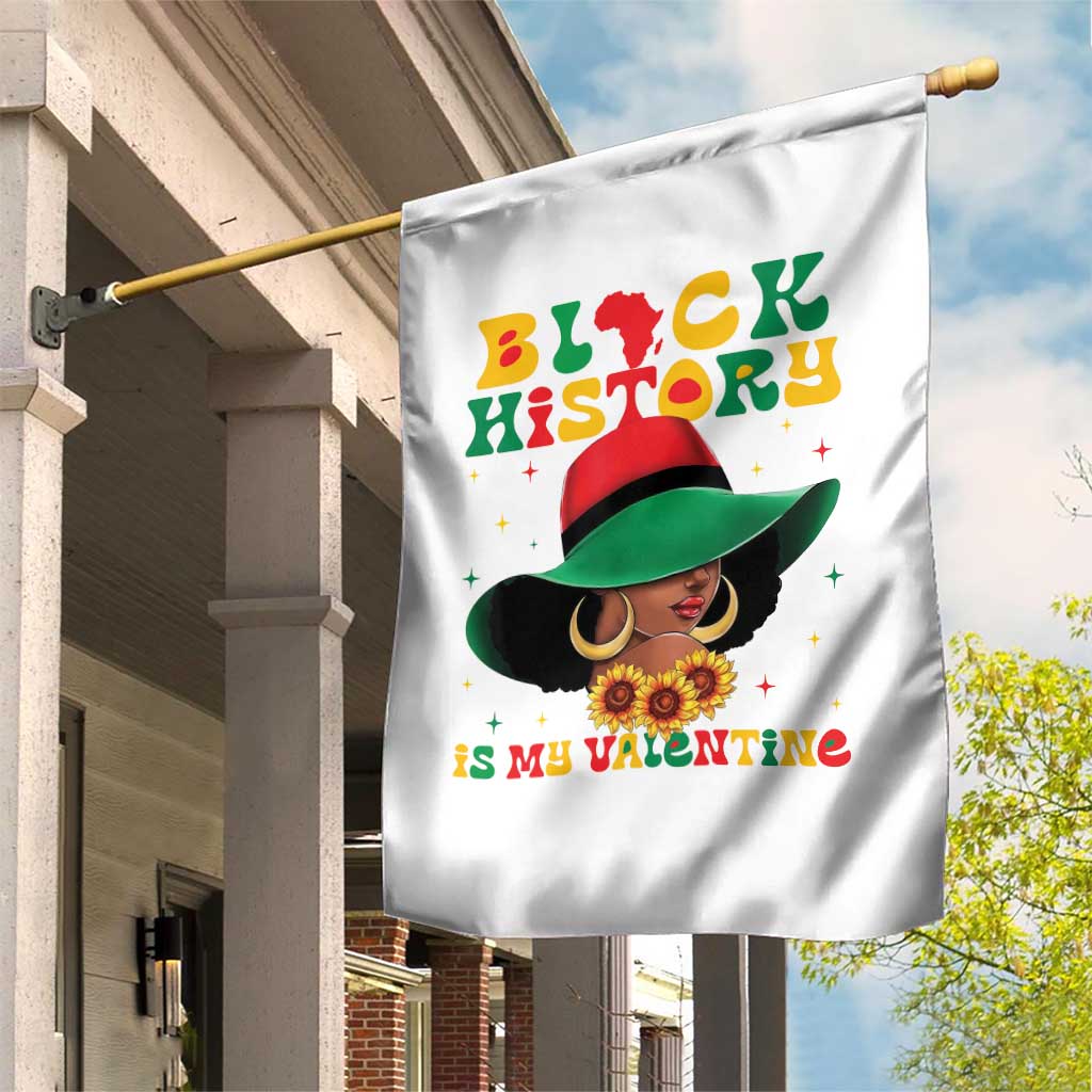 Black History Is My Valentine Garden Flag Women Gift For February - Wonder Print Shop