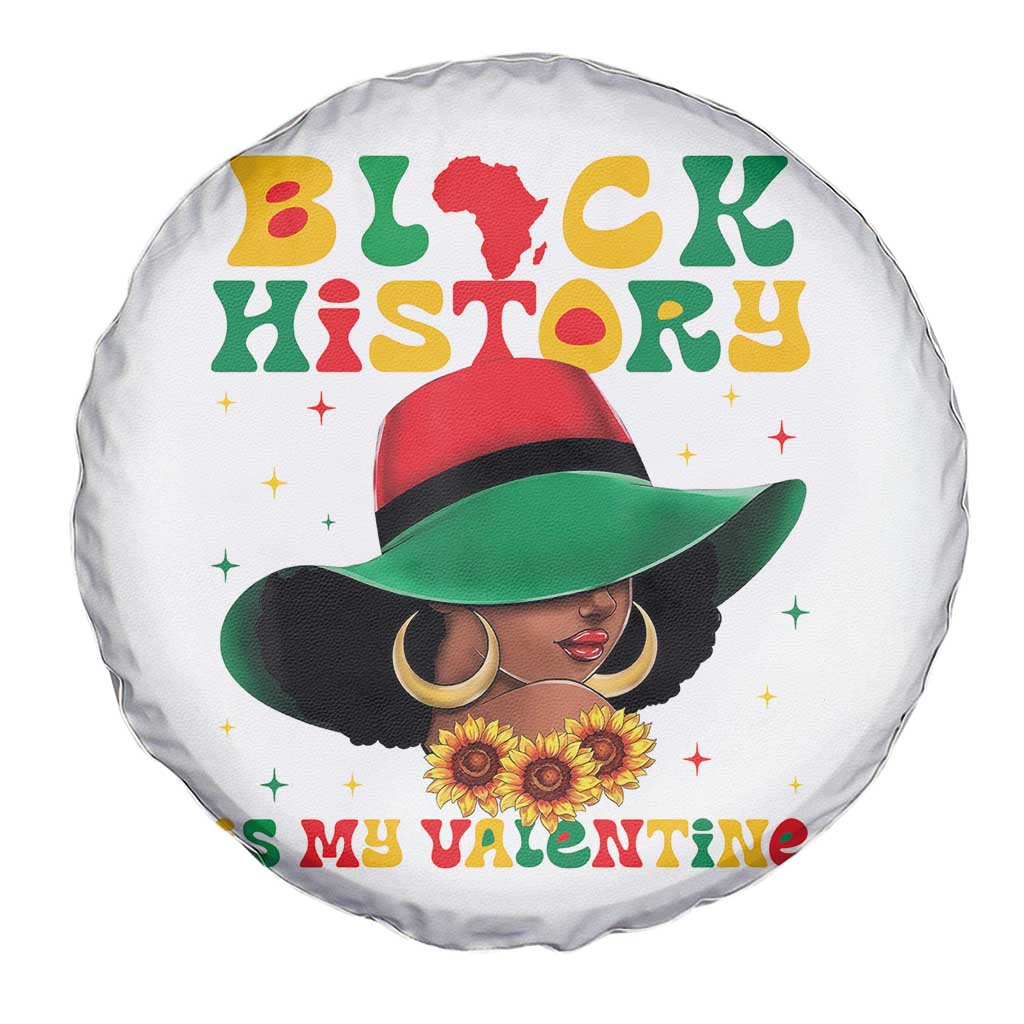 Black History Is My Valentine Spare Tire Cover Women Gift For February - Wonder Print Shop