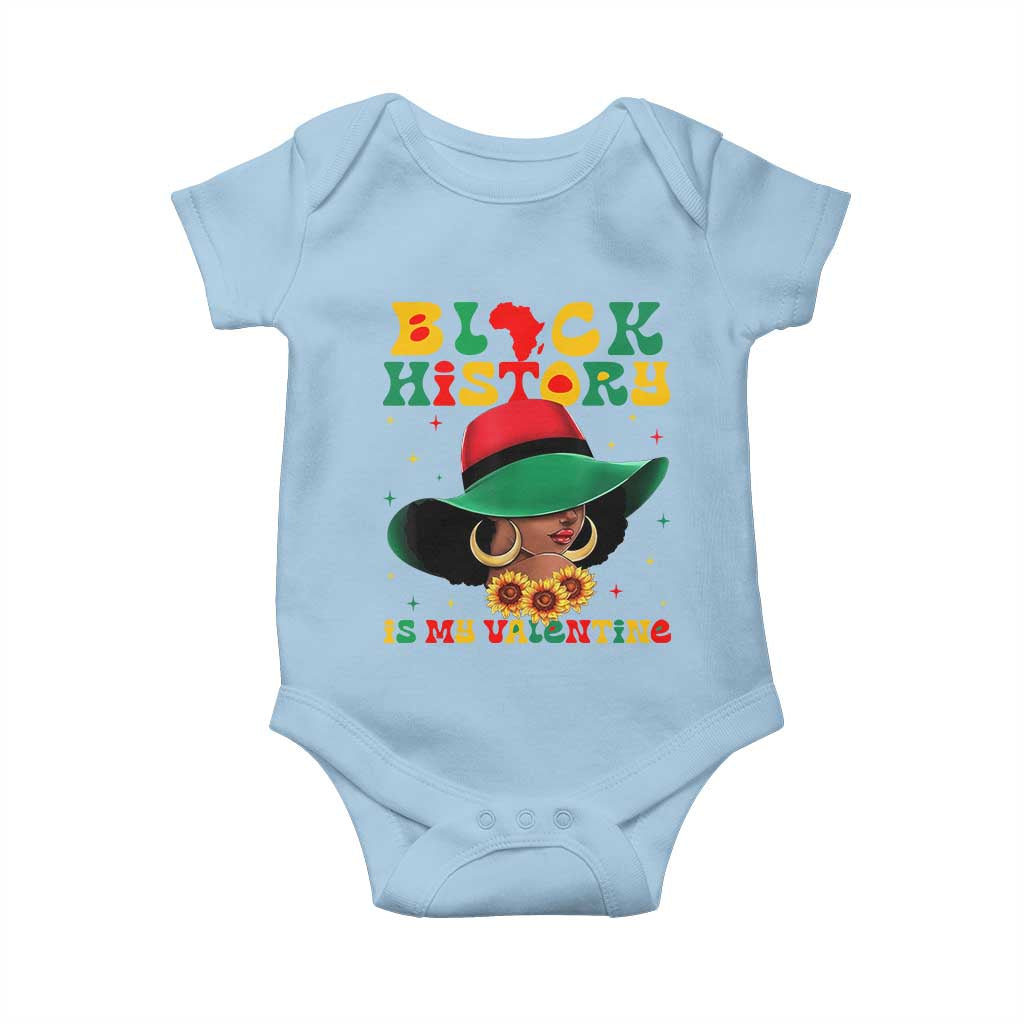 Black History Is My Valentine Baby Onesie Women Gift For February - Wonder Print Shop
