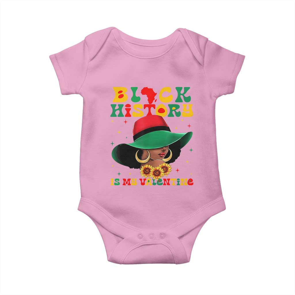 Black History Is My Valentine Baby Onesie Women Gift For February - Wonder Print Shop