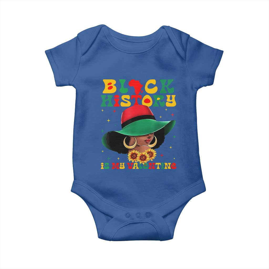 Black History Is My Valentine Baby Onesie Women Gift For February - Wonder Print Shop