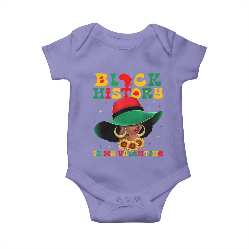 Black History Is My Valentine Baby Onesie Women Gift For February - Wonder Print Shop