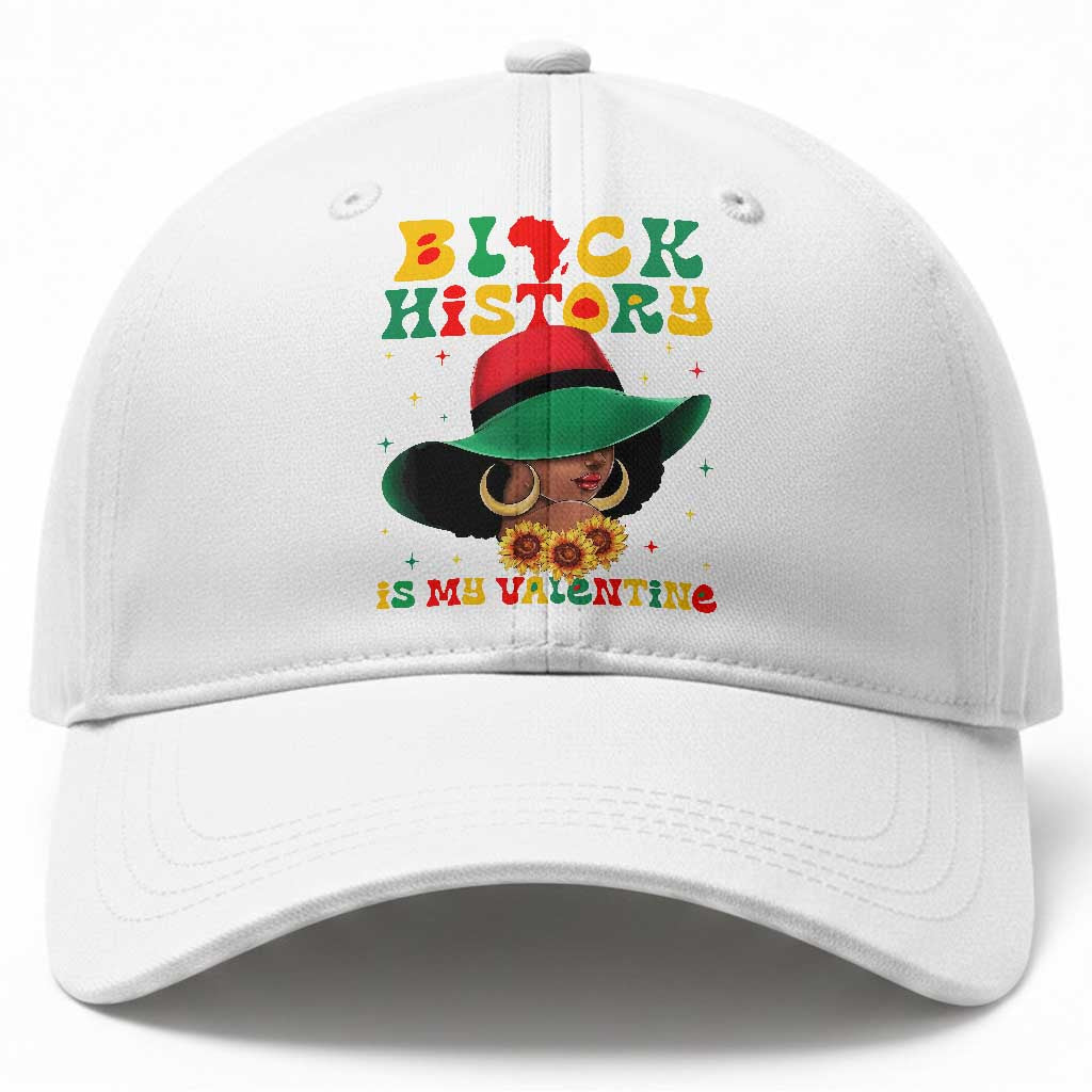 Black History Is My Valentine Baseball Cap Women Gift For February