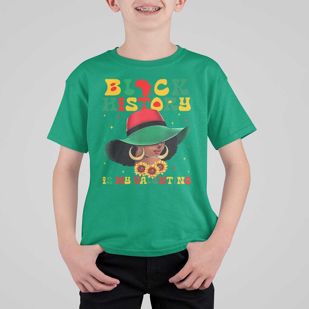 Black History Is My Valentine T Shirt For Kid Women Gift For February - Wonder Print Shop