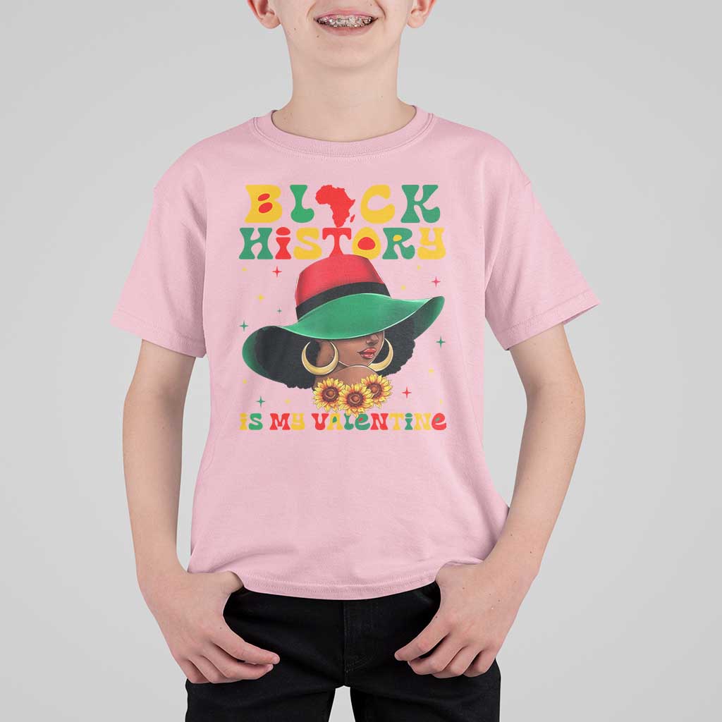 Black History Is My Valentine T Shirt For Kid Women Gift For February - Wonder Print Shop