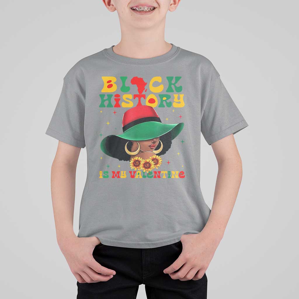 Black History Is My Valentine T Shirt For Kid Women Gift For February - Wonder Print Shop