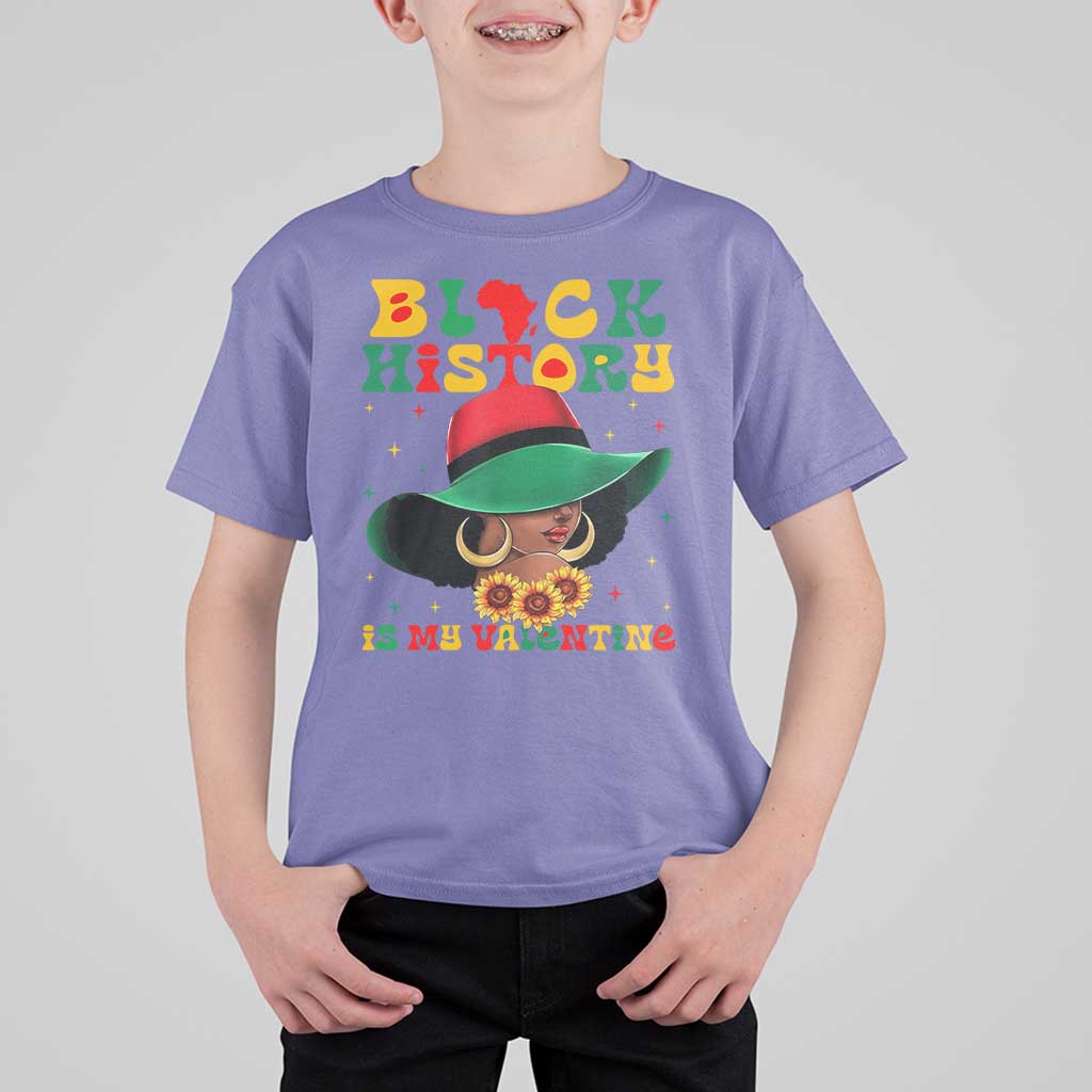 Black History Is My Valentine T Shirt For Kid Women Gift For February - Wonder Print Shop